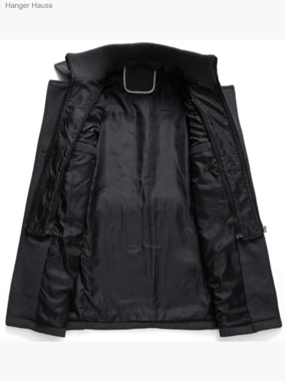 Men's Wool Blend Peacoat with Detachable Zipper - Picture 2 of 4